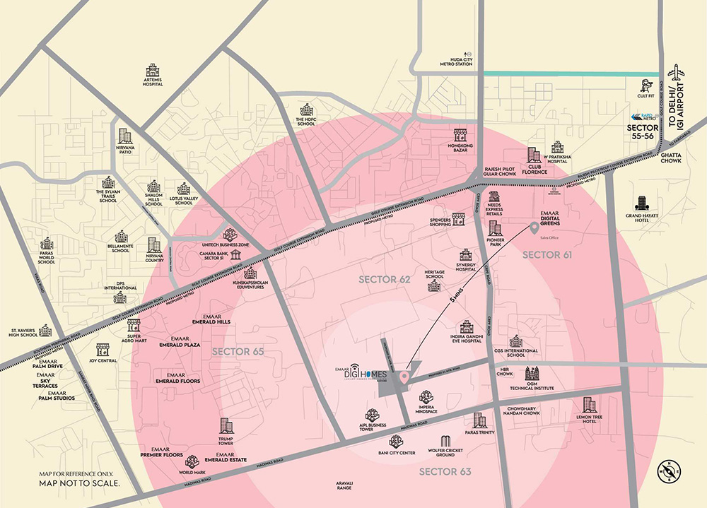 Emaar Amaris Location Map